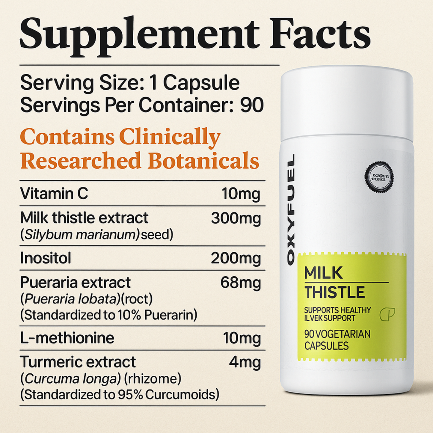 WENUTRI™ Milk Thistle Liver Detox & Colon Cleanse